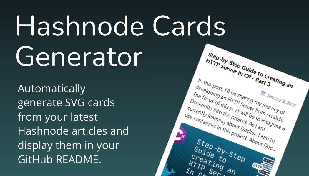 Hashnode Cards Generator